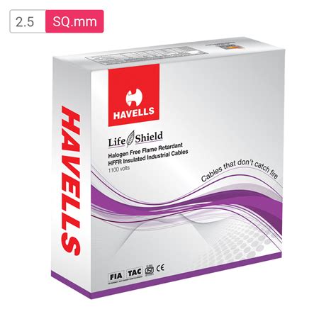 Havells HFFR Black 2.5 SQ. mm LifeShield Cable | mykit | Buy online ...
