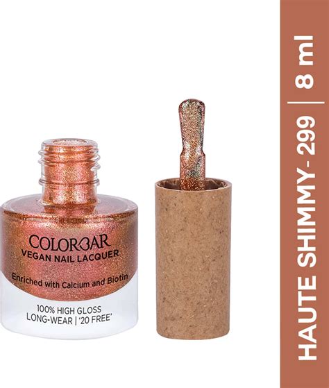 Buy COLORBAR VEGAN NAIL LACQUER HAUTE SHIMMY 8 ML Online & Get Upto 60% ...