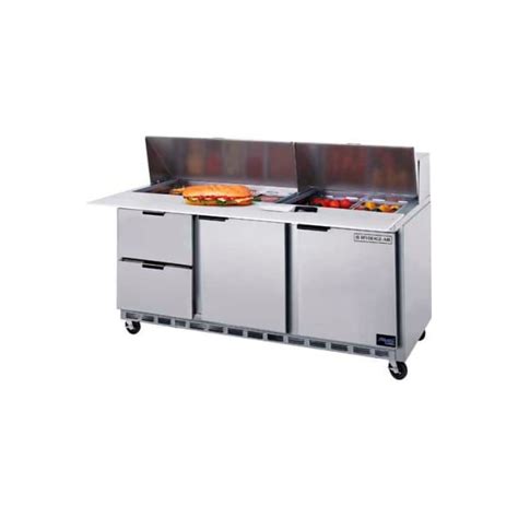 Beverage-Air Food Prep Tables SPED72 Elite Series Cutting Top w ...