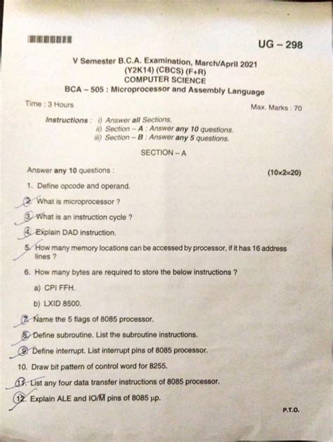 Microprocessor and Assembly Language - Studocu