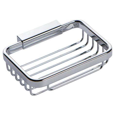 Ginger 550G Hotelier Wall Mounted Brass Soap Basket, Polished Chrome ...