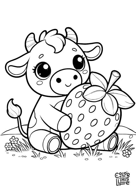 Cute Cow Coloring Pages (Free Printable)