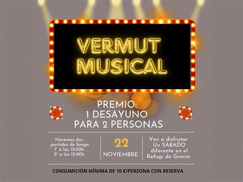 Vermut Musical con Bingo en El Refugi de Gràcia - ¡Reserv...