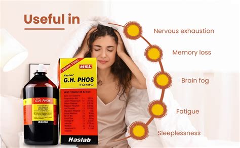 HASLAB G H PHOS (VIT B) SUGAR FREE 450ML - Pack of 2 |Depression| Nerve ...