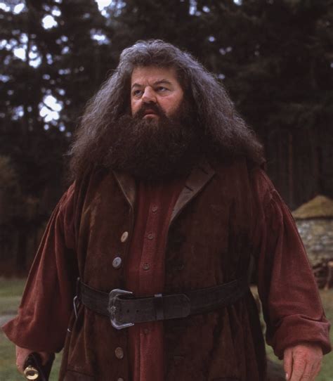 Scottish actor robbie coltrane who played hagrid in harry potter films ...