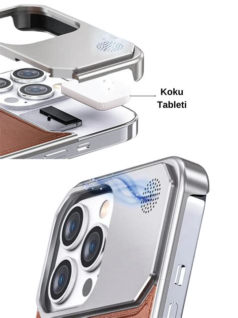 Magsafe Vegan Leather Case With Titanium Blossom Perfume Frame ...