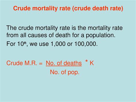 PPT - Measures of Mortality PowerPoint Presentation, free download - ID ...
