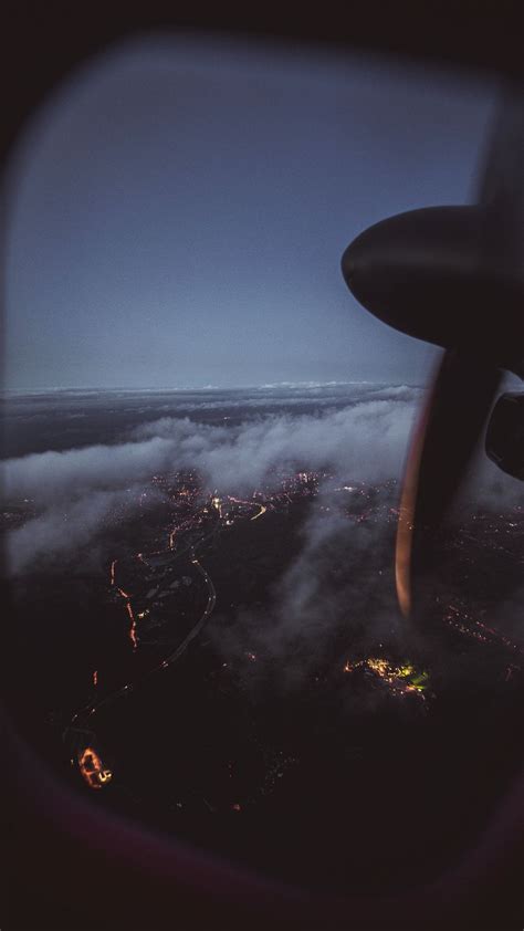 Download wallpaper 1080x1920 airplane, window, porthole, overview, view ...