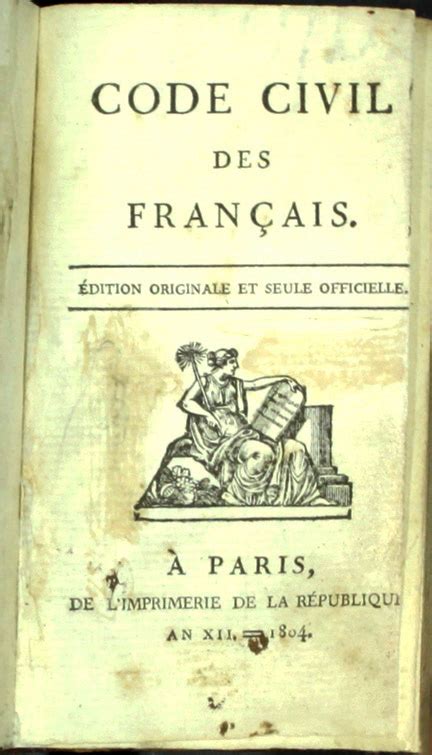 Image result for Code Civil Histoire