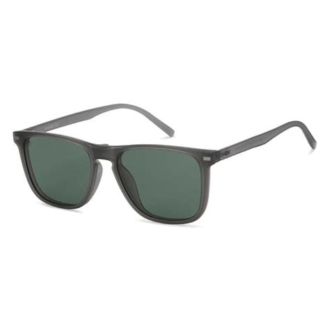 Buy Grey Full Rim Square Lenskart Air LA E15321-C5 Clip On Eyeglasses ...