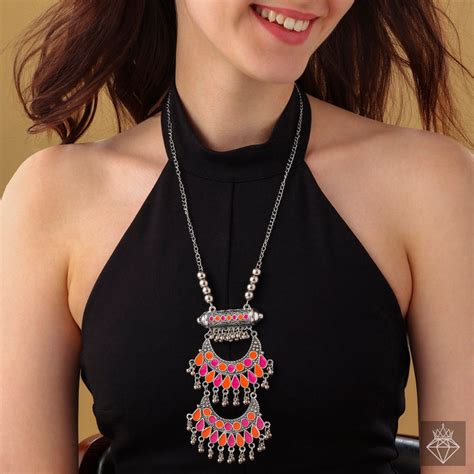 PRAO Colorful Cadence: PRAO Enameled Ghungroo Necklace