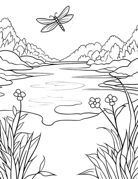 Nature Coloring Pages 的图像结果