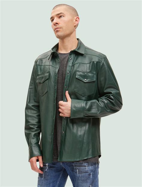 Shop Mens Leather Shirt Collection [New 2024 Edition]