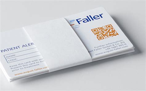 Patient Cards – Faller Packaging