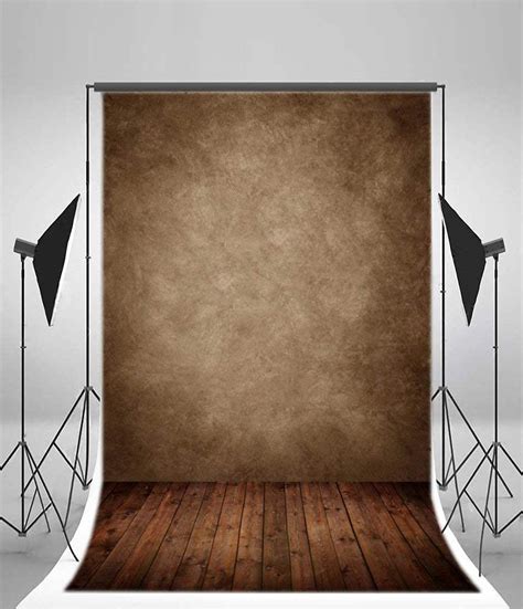 Laeacco 3x5FT Vinyl Photography Backdrop Blurry Grey Wall Vintage Wood ...