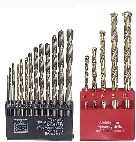 Inditrust NEW set of 13pc HSS bits and 5pc masonry bits : Amazon.in ...