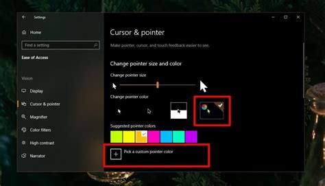 Cursor Color Setting 的图像结果