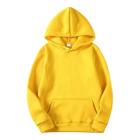 Outfmvch hoodies for women Leisure Hooded Sweater Solid Color Sweater ...