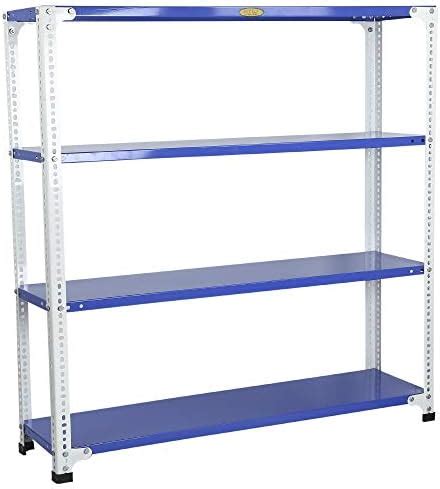 Mil-Nil Prime CRC Sheet 4 Shelf Multipurpose Slotted Angle Rack, 48 x ...