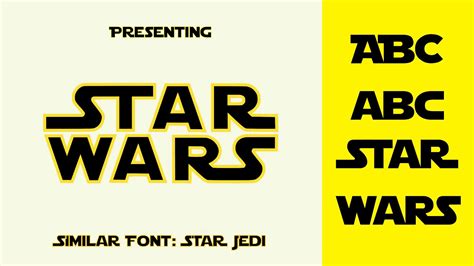 Star Wars Color Font