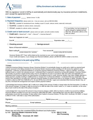 2012-2026 Form OH American Modern Insurance Group EZPay Enrollment and ...
