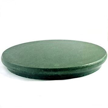 GUNEE Marble Chakla, Ring Base Rolling Pin Board Roti Maker (Green ...