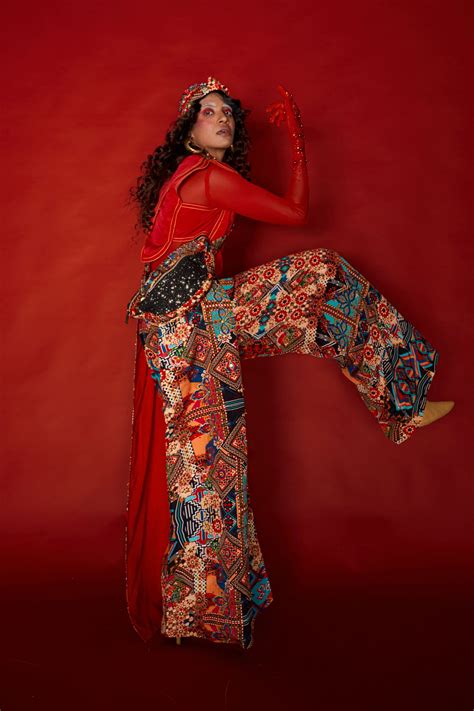 Eshaa Amiin - Collage Panel Pant - Elahe
