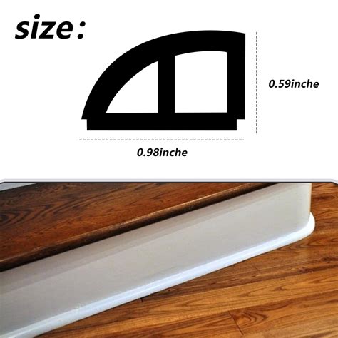 Snapklik.com : 98 Inch Flexible Quarter Round Flooring Molding, Flexible Rubber Molding Trim ...