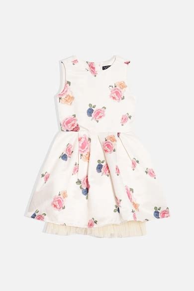 Buy Girls White Print Regular Fit Casual Dress and Shrug Online ...