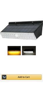 Homehop Solar Lights Outdoor Waterproof, 122 COB LED with Motion Sensor ...