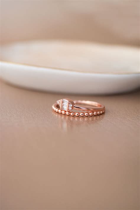 Ornate Glam Rose Gold Plated Sterling Silver Rings | 925 Silver ...