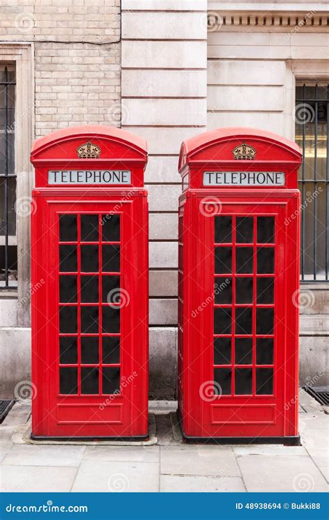 Red telephone booths stock photo. Image of city, capital - 48938694