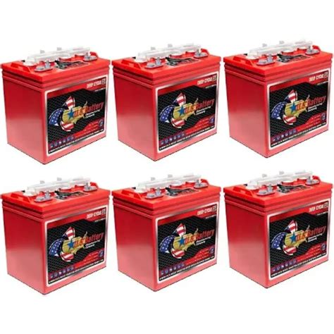 8 Volt US Batteries - Six Pack - Frontier Golf Carts