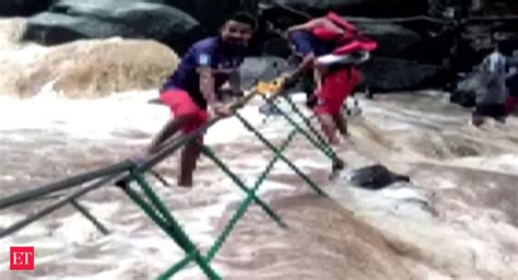 Goa: Cable bridge collapses at Dudhsagar waterfalls due to heavy rains ...