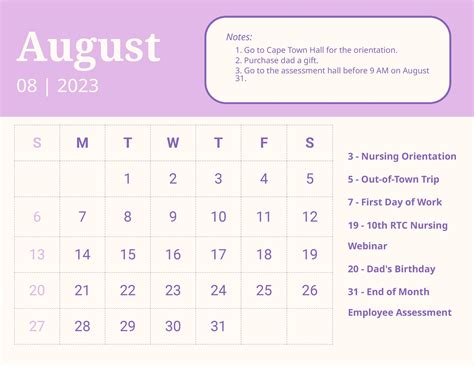 Printable Calendar 2025 Word Doc