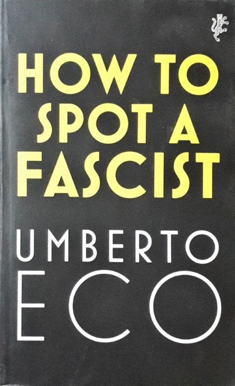 How To Spot A Fascist – Books and You