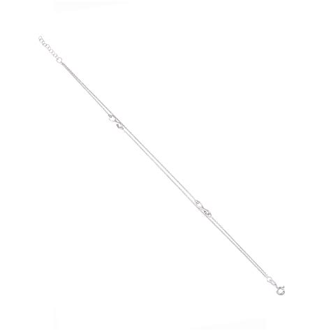 Minimalistic Infinity Silver Anklet – Kai Jewel