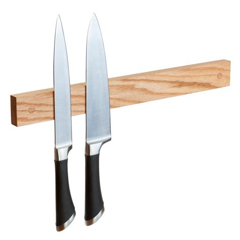Oak Magnetic Wall Knife Holder (Classic Collection) - Heirloom Products®