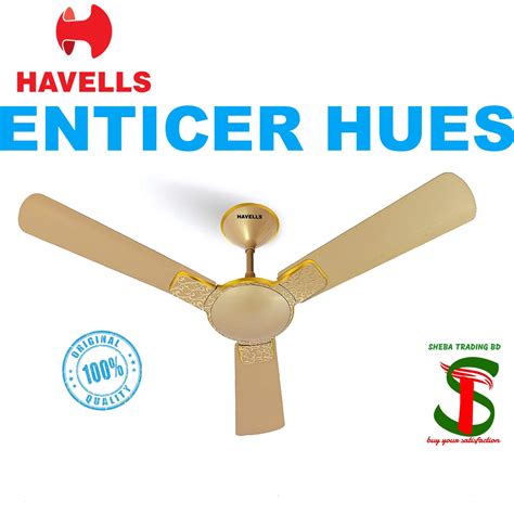 Havells ENTICER HUES Ceiling Fan Gold 1400mm (56 inches) | Daraz.com.bd