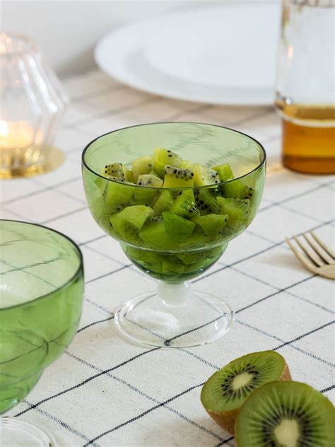 Bowls | Green Goblet Bowl Set of 4