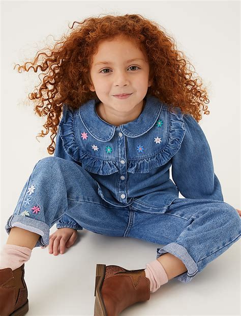 Buy Denim Embroidered Shirt (2-7 Yrs) at Marks & Spencer