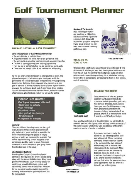 Golf Tournament Day of Schedule 的图像结果