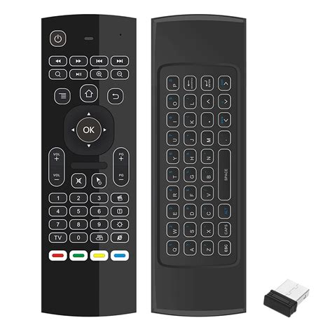 2.4G Backlight Air Mouse Wireless Keyboard 6-Axis Somatosensory Remote ...