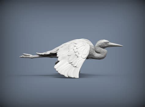 🐦 Heron flies 3D print model・ STL File for 3D printing・Cults