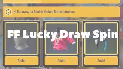 Free Fire Lucky Draw Spin