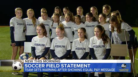 A high school girls soccer team was penalized for jerseys that said ...