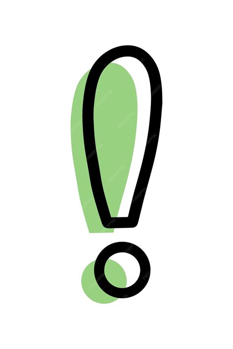 Signo de exclamación signo de puntuación vector elemento de diseño ...