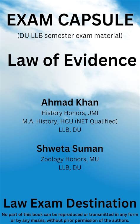 LED EXAM CAPSULE LAW OF EVIDENCE (LED EXAM CAPSULE 2nd SEMESTER) eBook ...