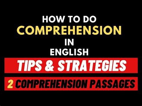 Image result for How to Do Comprehension