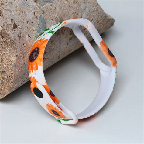 Narukvica za smart watch Xiaomi Mi Band M5/M6 sunflower narandzasta ...